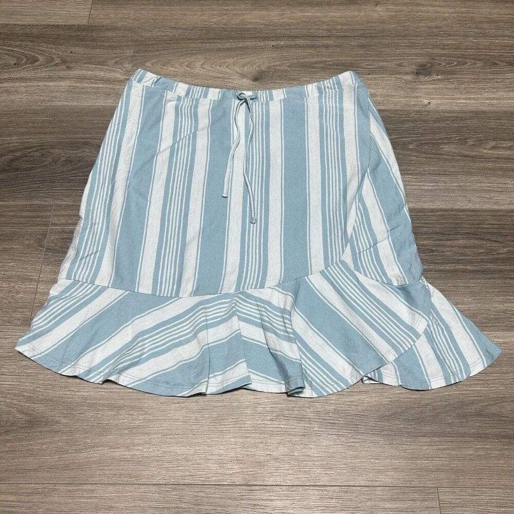 Patagonia Alpine Valley Skirt Sz M Granite Stripe Blue Outdoor Gorpcore 59120